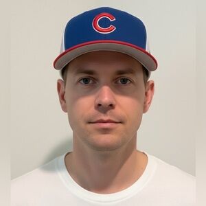 59FIFTY Chicago Cubs Two Tone White Blue C Patch Wool Baseball Hat Cap 7 3/8 NEW